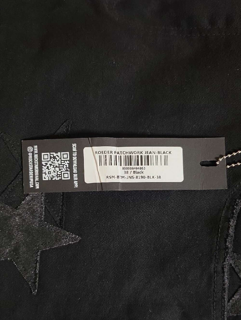 Rockstar Original Roeder Patchwork Black Jeans - Picture 8 of 8